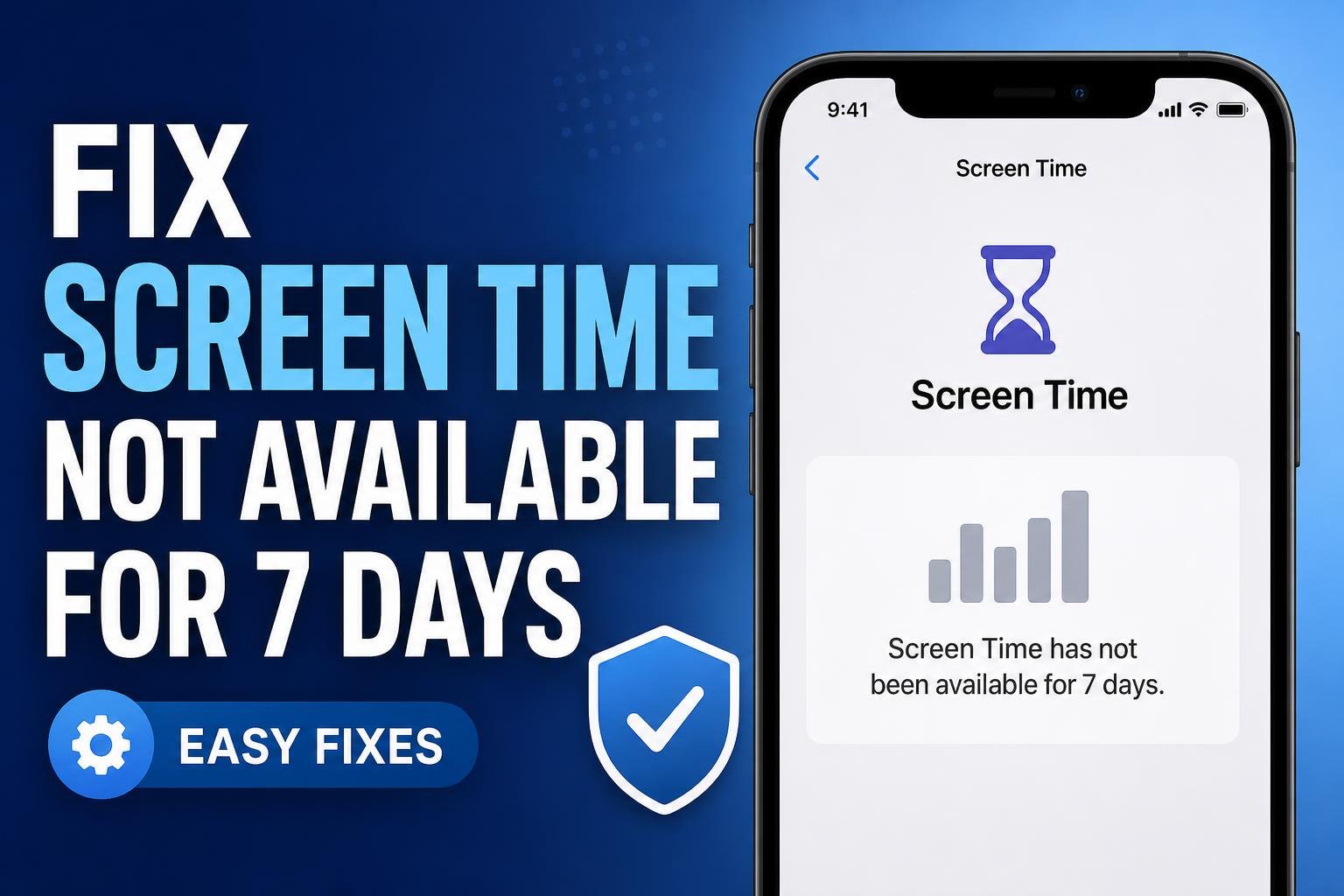 How to Fix 'Screen Time Has Not Been Available for 7 Days' on iPhone